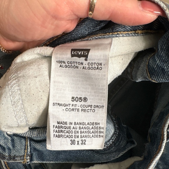 Levi's 505s Light Blue Straight Jeans - Picture 4 of 8